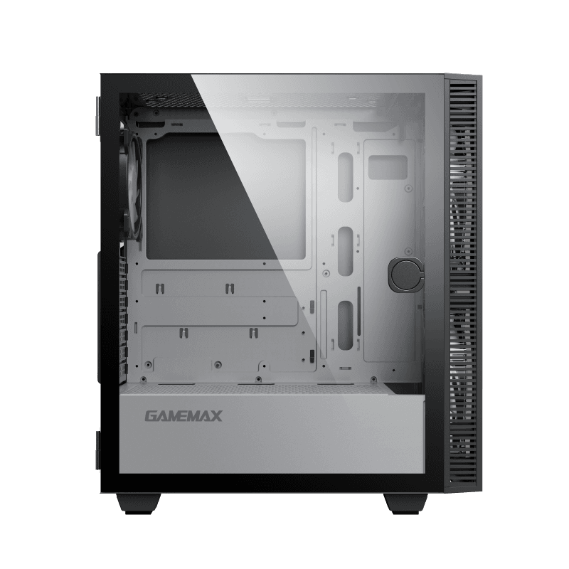 Case ATX GAMEMAX Aero, w/o PSU, 0.5mm, 2x200mm & 1x120mm ARGB fans, ARGB+PWM Hub, Front Mesh, TG, DF, 1xUSB 3.1, 1xUSB2.0, 2x2.5",2x3.5", Black