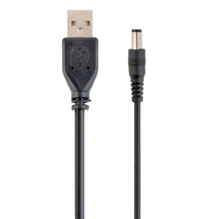 Cable USB AM/ power 3.5mm, 1.8 m, USB2.0, Cablexpert, Black, CC-USB-AMP35-6