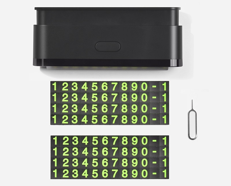 Hoco CPH19 temporary parking card, Black (OLD)