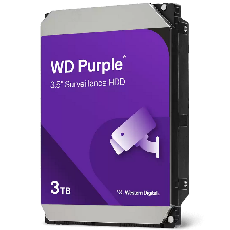 3.5" HDD 3.0TB-SATA-128MB Western Digital "Purple (WD34PURZ)", Surveillance, CMR