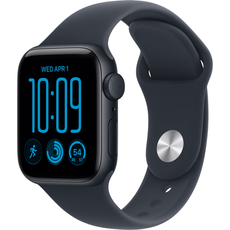 Apple Watch SE 3 40mm Aluminum Case with Navy Blue Sport Band - S/M MJKR4 GPS, Midnight