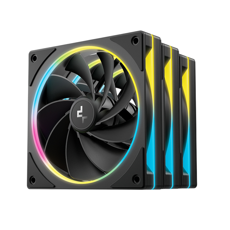 PC Case Fan Deepcool FL12R SE 3in1 kit, 120x20x25mm, ≤25.79 dB, 41.14CFM, 400-1500RPM, PWM, ARGB, 4-Pin Fan & 3-pin ARGB 5V, Hydro Bearing, Black