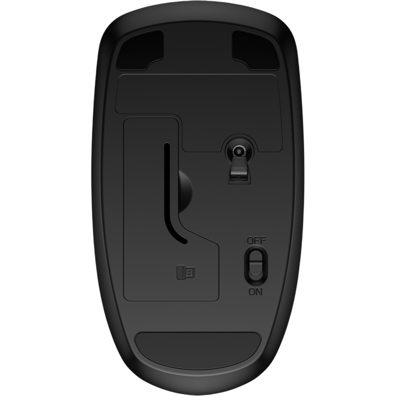 Wireless Mouse HP 230 Slim, up to 1600 dpi, 3 buttons, Ambidextrous, 69g., 1xAA, 2.4 GHz, Black