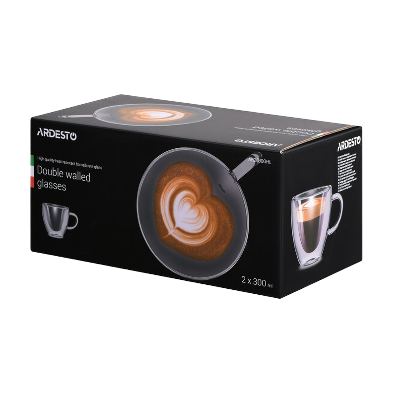Glass cups Ardesto 300 ml 2 pcs, AR2630GHL