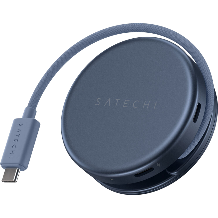 Satechi OntheGo™ 5-in-1 Multiport Indigo, USB-C Host, USB-C PD60W, USB-C 3.2Gen1, USB-A 3.2Gen1, SD/HDMI 4K@60Hz