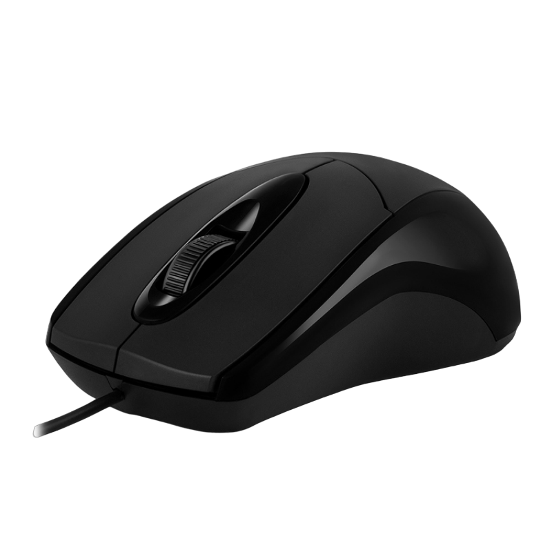 Mouse SVEN RX-110, 1000 dpi, 3 buttons, Ambidextrous, 75g., 1.5m, USB, Black