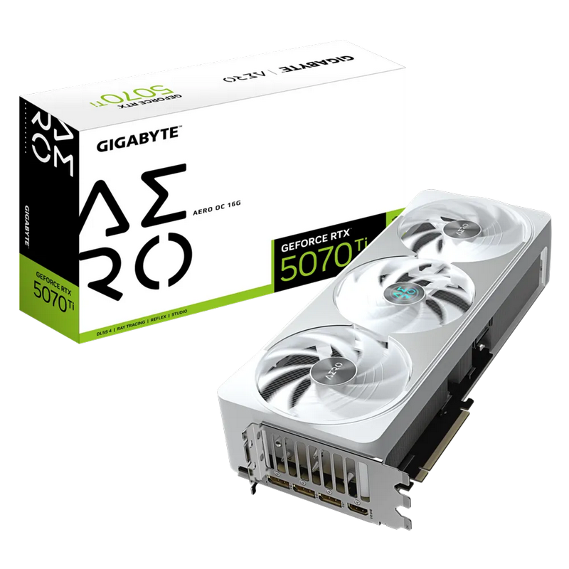 VGA Gigabyte RTX5070Ti 16GB GDDR7 Aero OC (GV-N507TAERO OC-16GD)