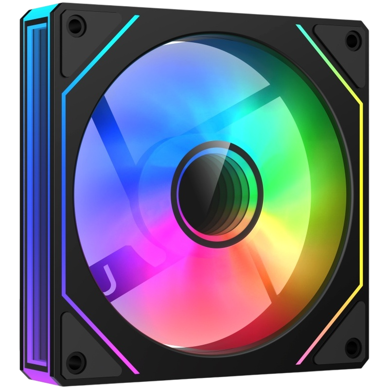 PC Case Fan Deepcool CG530, 120x120x25, <28dB, 61.91CFM, 500-18000PM, ARGB, 4-Pin Fan & 3-pin ARGB 5V, Hydro Bearing, Black