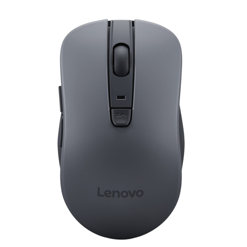 Wireless Mouse Lenovo WL310 BT, Silent, Compact, 800/1200/1600 dpi, 6 buttons, Red Optical sensor, 67g., 1xAA, BT 5, Grey