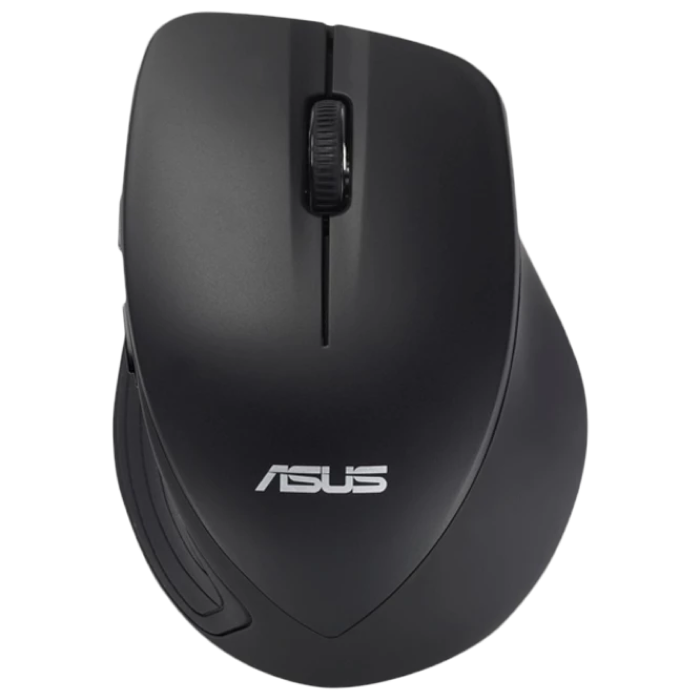 Wireless Mouse Asus WT465, 1000-1600 dpi, 5 buttons, Ergonomic, 70g, 1xAA, 2.4Ghz, Black