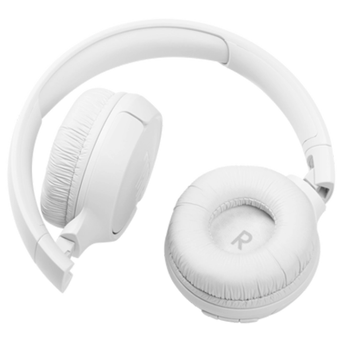Headphones Bluetooth JBL T510BT, White, On-ear.