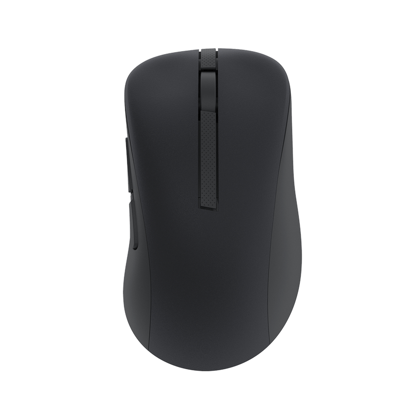 Wireless Mouse Asus MD102, 800-1600 dpi, 5 buttons, Ambidextrous, 69g, Silent, 1xAA, 2.4Ghz+BT, Dark Gray