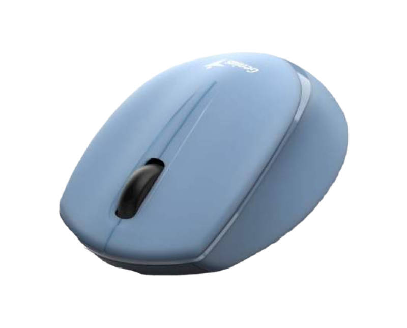 Wireless Mouse Genius NX-7009, 1200 dpi, 3 buttons, Ambidextrous, 65g, BlueEye, 1xAA, 2.4Ghz, Blue Grey