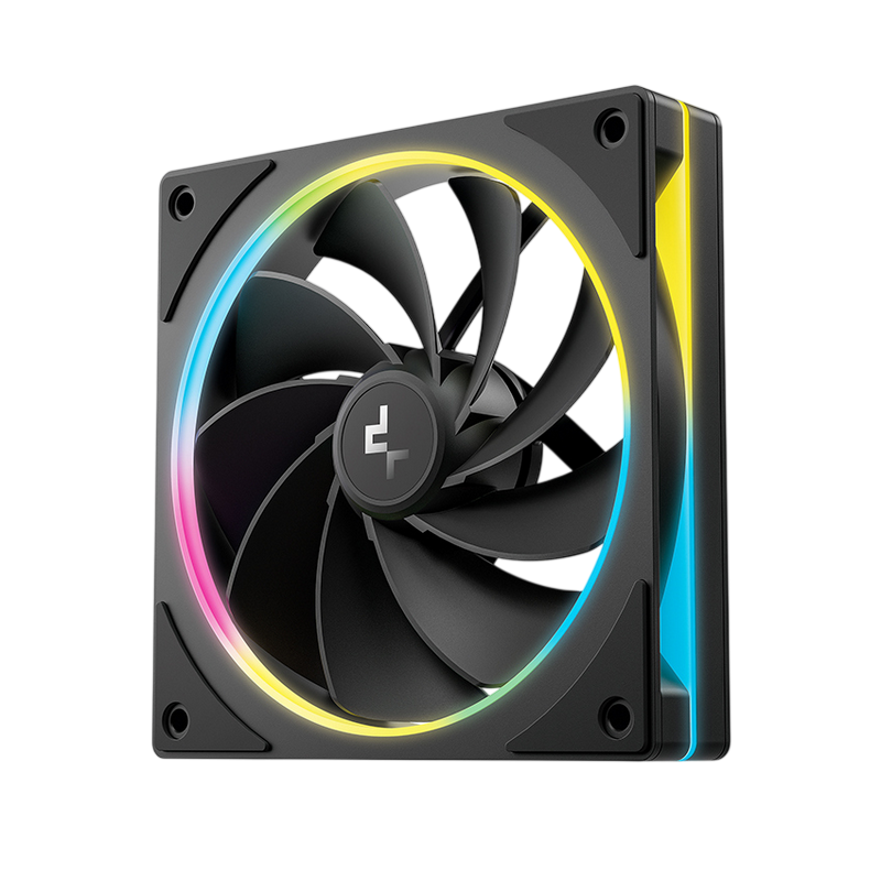 PC Case Fan Deepcool FL12R SE, 120x120x25mm, ≤25.79 dB, 41.14CFM, 400-1500RPM, PWM, ARGB, 4-Pin Fan & 3-pin ARGB, 5V, Hydro Bearing, Black