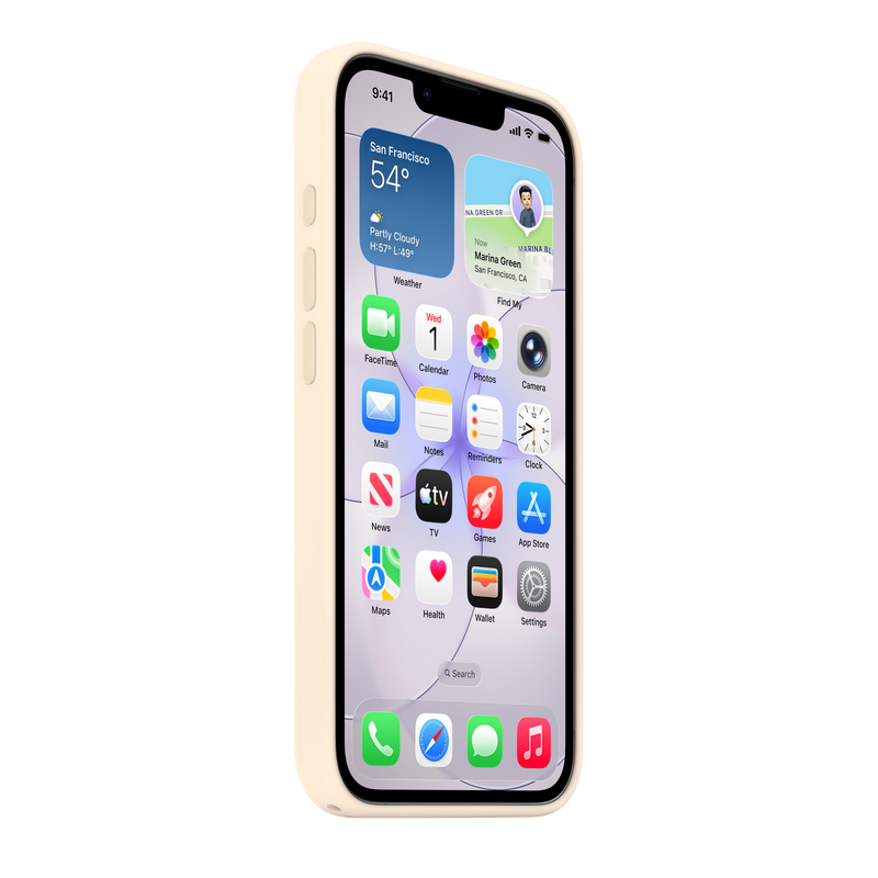 iPhone 17e Silicone Case with MagSafe- Vanilla, ModelA3646