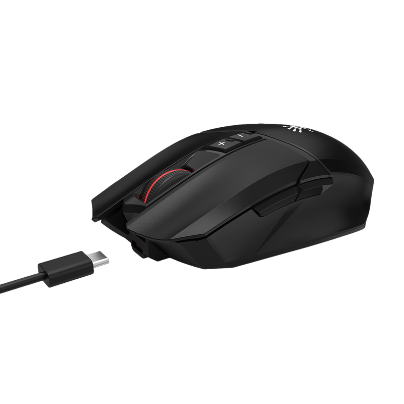 Gaming Wireless Mouse Bloody R36 Ultra, 100-12000dpi, 7 buttons, 300IPS, 35G, 89g, 75h, Ergonomic, Programmable, 300mAh, 1.8m, USB+2.4Ghz, Black