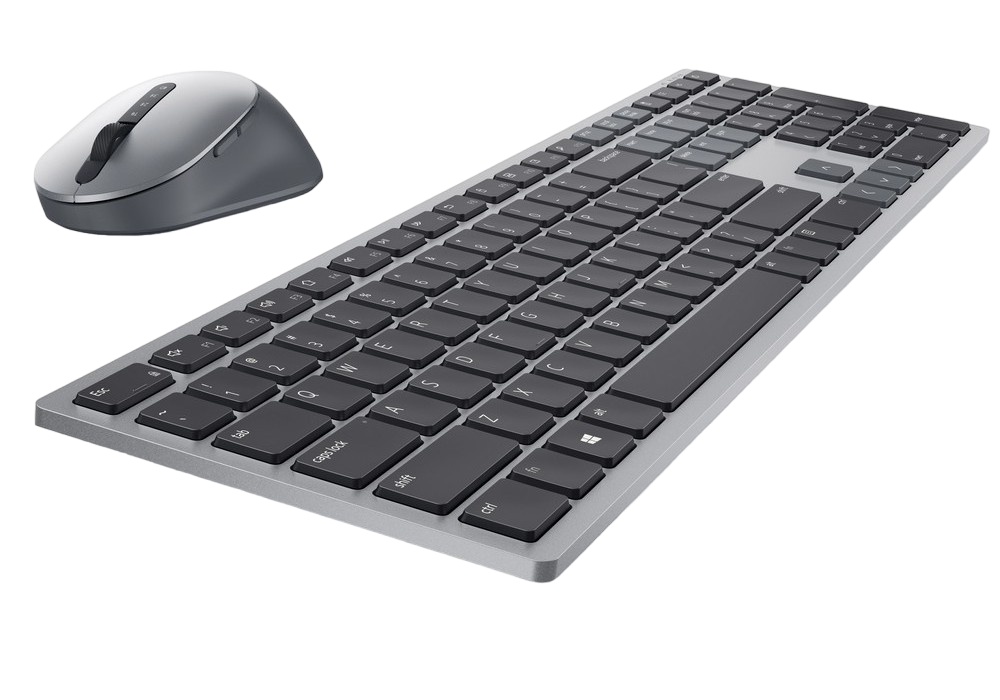 Wireless Keyboard & Mouse Dell Premier Multi-Device KM7321W, Well-crafted design, 2.4Ghz/BT, Russian, Titan Grey