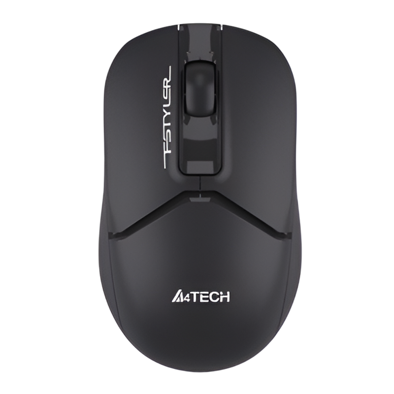 Wireless Mouse A4Tech FG12S, 1200 dpi, 3 buttons, 83g, Ambidextrous, Silent, Programmable, 1xAA, 2.4Ghz, Black