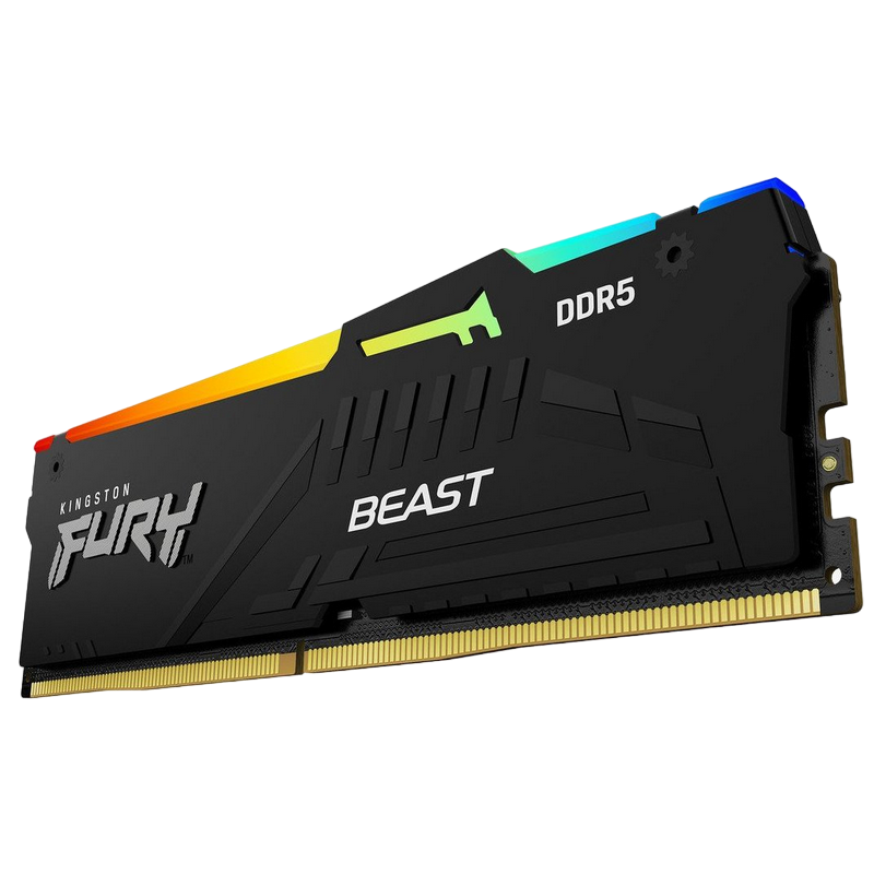 .8GB DDR5-6000MHz Kingston FURY Beast RGB (KF560C30BBA-8), CL30-36-36, 1.4V, Intel XMP 3.0, Black