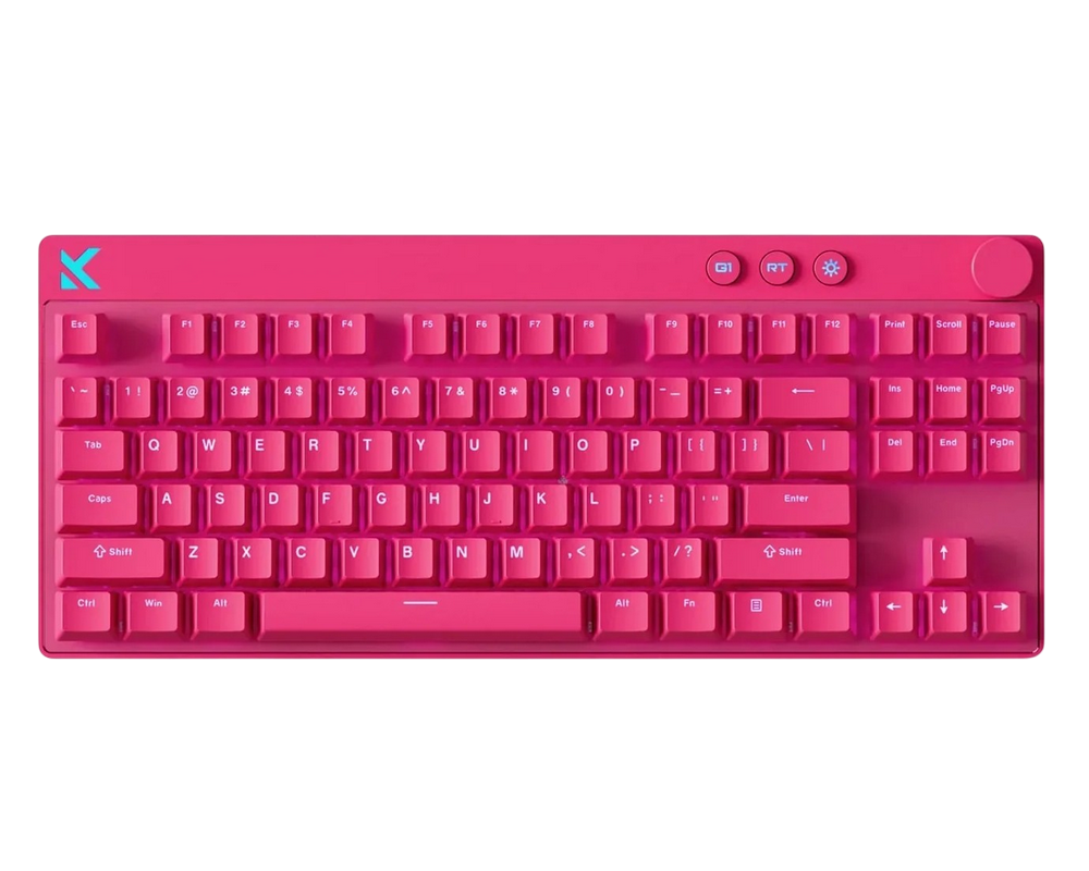 Gaming Keyboard MCHOSE Mix 87 Hall Effect Magnetic Switch, 80% Layout, Apollo Magnetic Switch, USB, EN, Rose Red