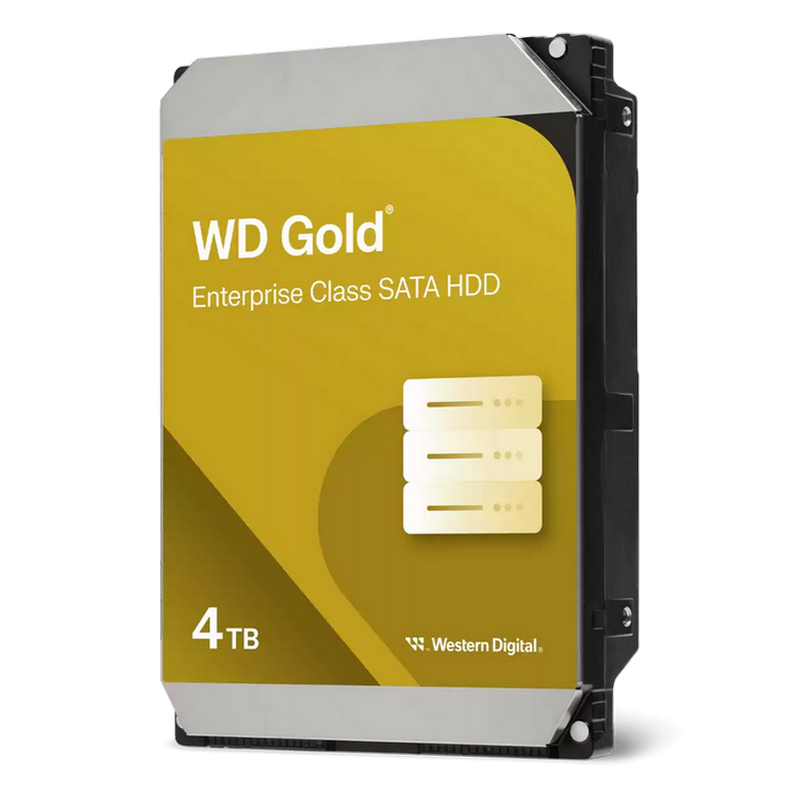 3.5" HDD 4.0TB-SATA-256MB Western Digital "Gold (WD4004FRYZ)", Enterprise, 24/7, CMR, 7200rpm, 2.0M (MTBF)