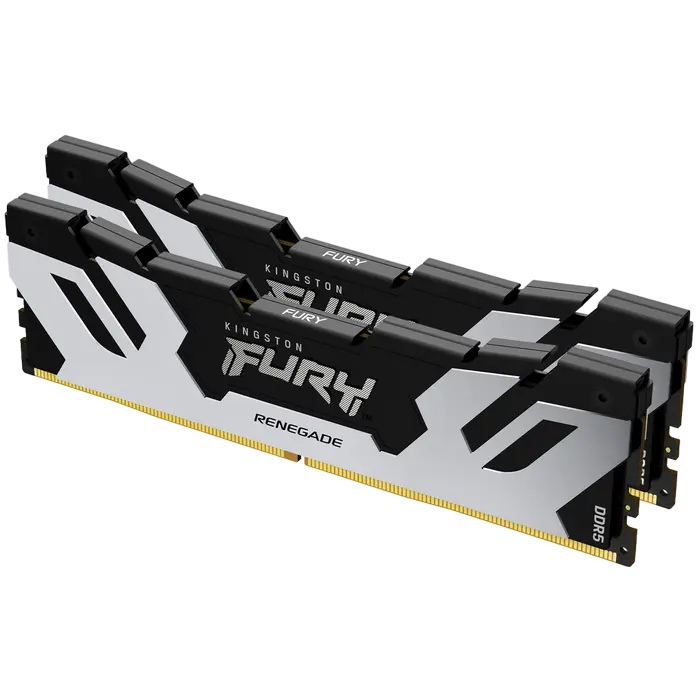 64GB DDR5-6400MHz Kingston FURY Renegade (Kit of 2x32GB) (KF564C32RSK2-64), CL32-39-39, 1.4V, Black/Silver