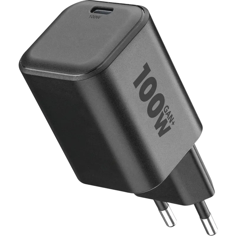 Wall Charger GAN Cellularline, 1 Port PD USB-C, 100W, Black