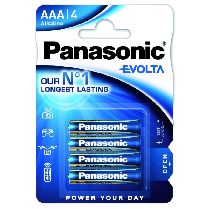 Panasonic "EVOLTA" AAA Blister *4, Alkaline, LR03EG/4B