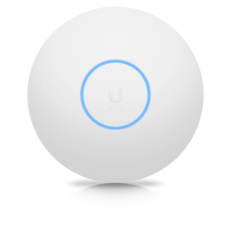 Wi-Fi 6 Dual Band Access Point Ubiquiti "U6-LR", 4x5.5dBi, 4x4dBi, 3 Gbps, 185m2, 350+ Clients, IP54, PoE
