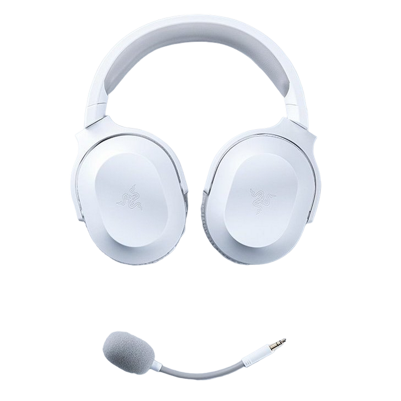 Gaming Wireless Headset Razer Barracuda X, 40mm, 20-20kHz, 32 Ohm, 96db, 250g, 20h, PNC, Detachable Cardioid Mic, 1.5m, 3.5mm+2.4Ghz+BT, White