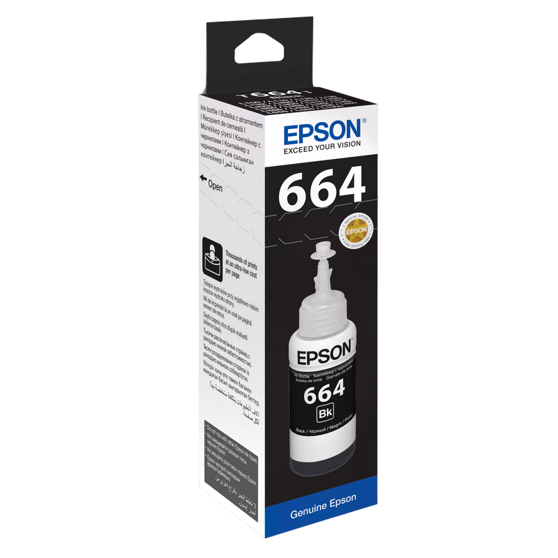 Ink Epson T66414A black bottle 70ml