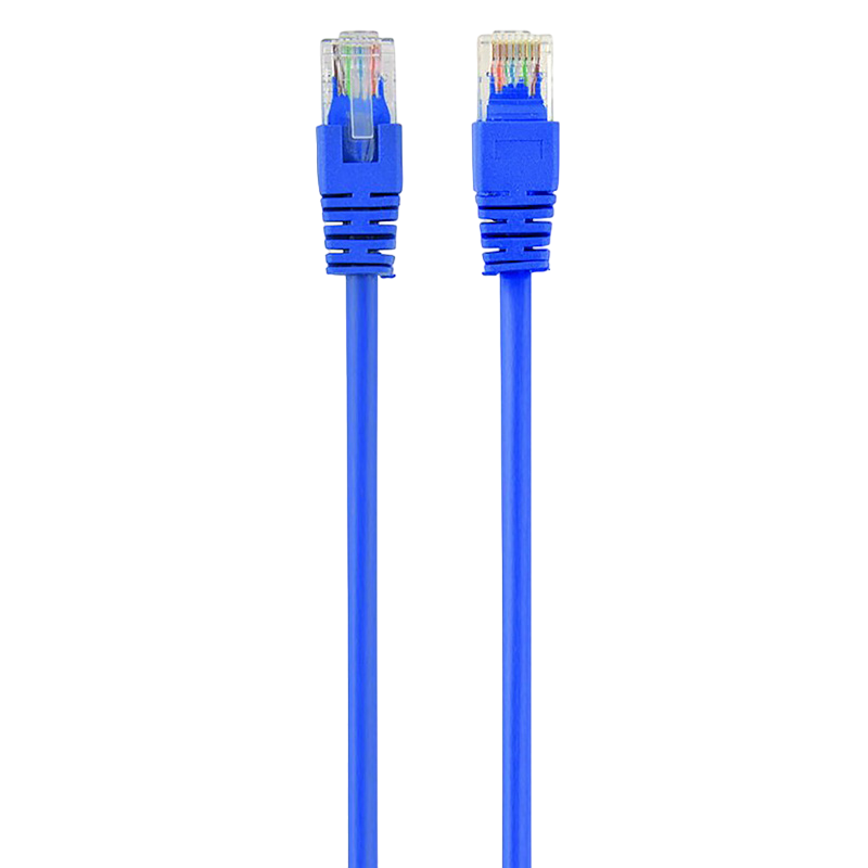 2m, Patch Cord Blue, PP12-2M/B, Cat.5E, Cablexpert, molded strain relief 50u" plugs