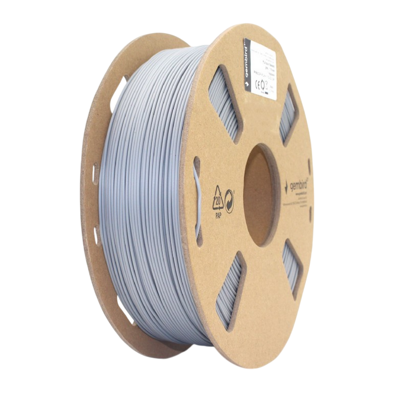 PLA+ 1.75 mm, Grey Filament, 1 kg, Gembird 3DP-PLA+1.75-02-GR
