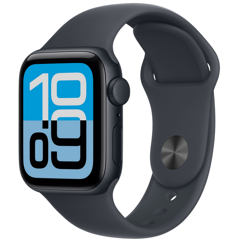 Apple Watch SE 3 40mm Aluminum Case with Midnight Sport Band - S/M, MEH94 GPS, Midnight