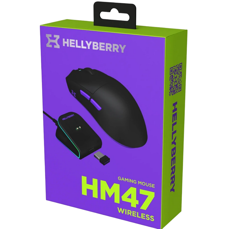 Gaming Mouse HATOR Hellyberry HM47 Wireless black/violet