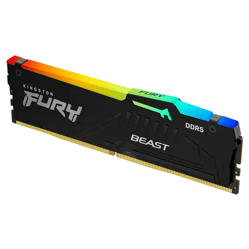 .32GB DDR5-5600MHz Kingston FURY Beast RGB (KF556C36BBEA-32), CL36-38-38, 1.25V, AMD EXPO 1.0/Intel XMP 3.0, Black