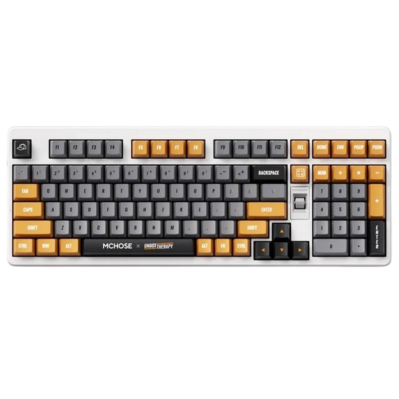 Gaming Wireless Keyboard MCHOSE x Unbox Therapy UT98, Mechanical, 98% Layout, Icy Creamsicle SW, EN, Retro Therapy