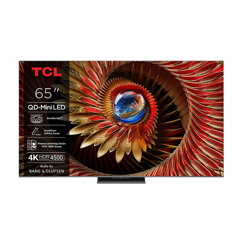65" LED SMART TV TCL 65Q8C, QD-MiniLED, 4K UHD, Google TV, Black