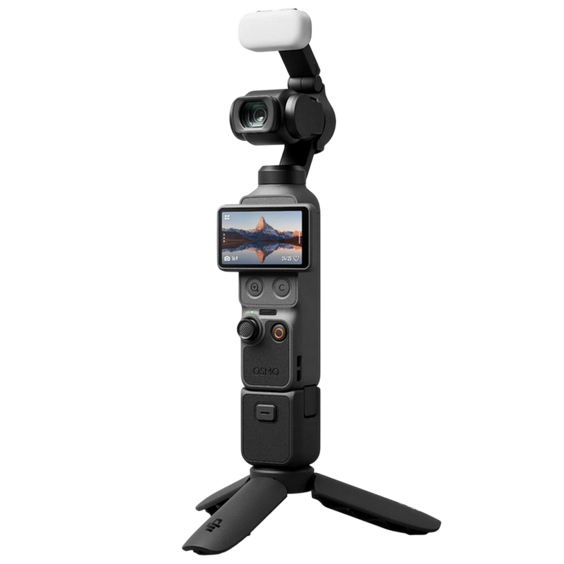 Camera Action cu stabilizator DJI Osmo Pocket 4 Essential Combo, Black