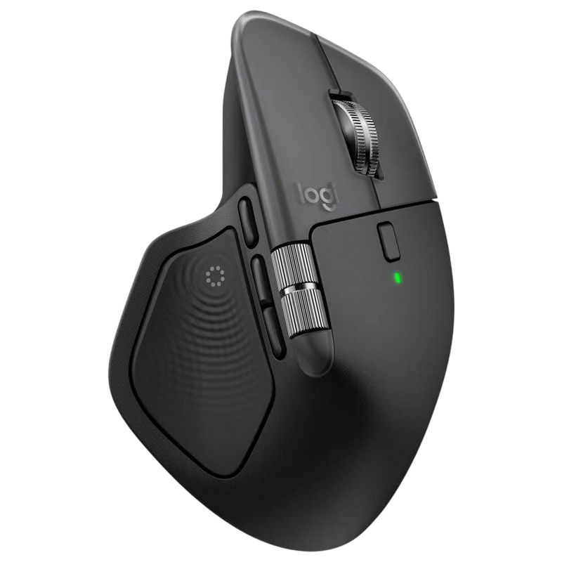 Wireless Mouse Logitech MX Master 4 for Mac, 200-8000 dpi, 8 buttons, Ergonomic, 150g, 650mAh, Bolt, BT, Black