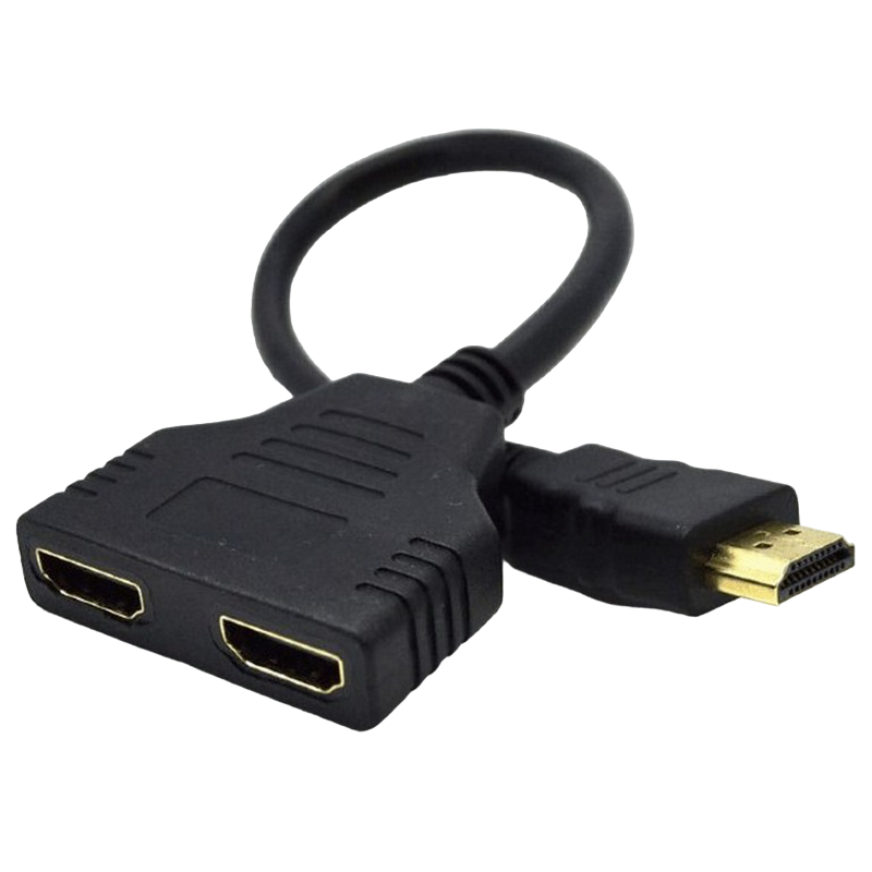 Cable HDMI Passive dual port cable, Black, Cablexpert, DSP-2PH4-04