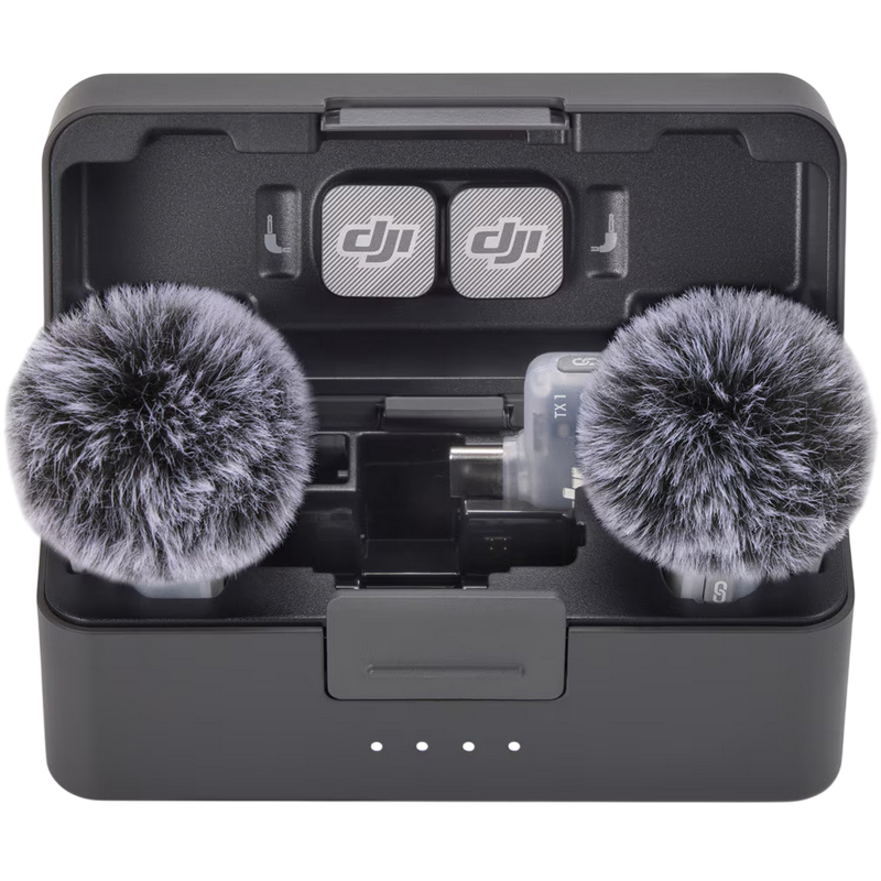 DJI Mic Mini 2 (2 TX + 1 Mobile RX + Charging Case), Black