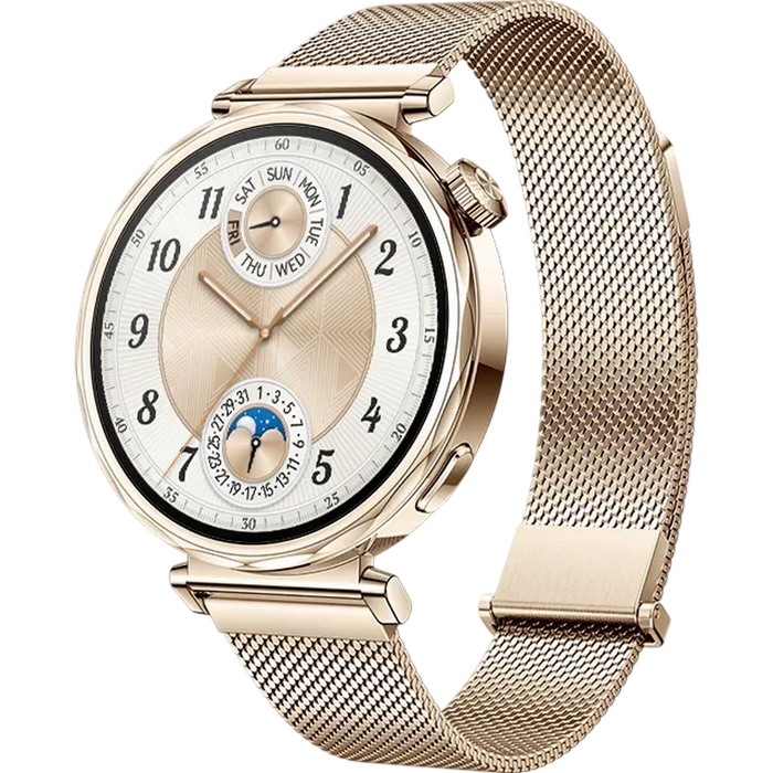 HUAWEI WATCH GT 5 41mm, Gold with Gold Milanese Strap