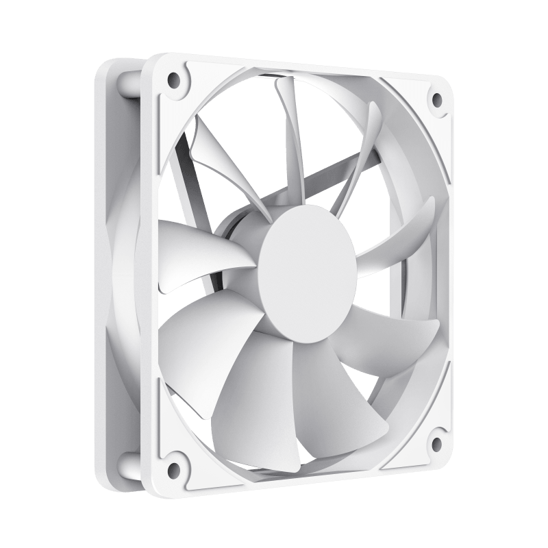 PC Case Fan GAMEMAX GMX-WFWT, 120mm, 9 blades, <23.4dB, 46.5 CFM, 1100RPM, Hydraulic bearing, 3&4pin(M/F), White