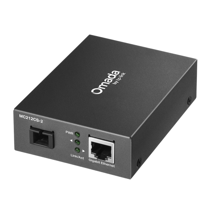 1000MB RJ45 to 1000M SC fiber Converter MC212CS-2, Send: 1310nm, Receive: 1550nm, Up to 2km