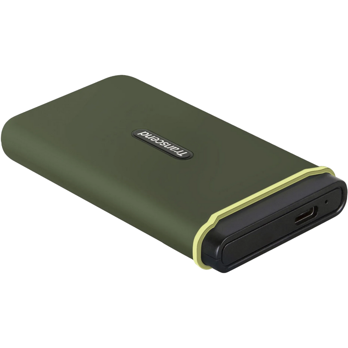 1.0TB (USB Type-A/Type-C) Transcend Portable SSD ESD380C, M.Green (96x54x12mm, 75g, R/W:2K/2K MB/s)