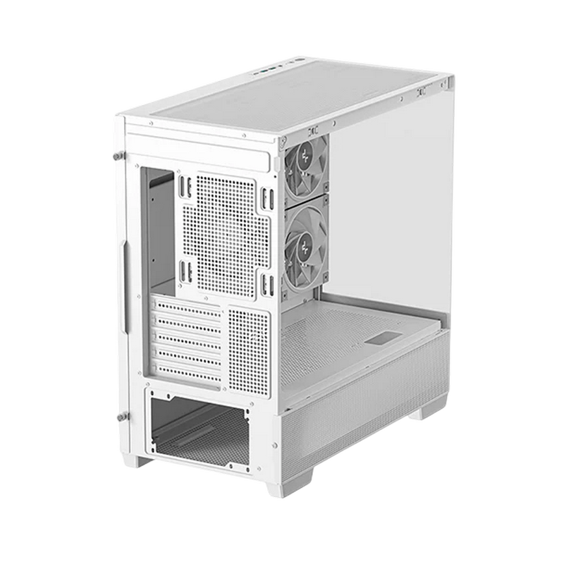 Case mATX Deepcool CG380, w/o PSU, 3x120mm, Front&Side TG, 2xUSB3.0, 1xUSB-C, 3x2.5", 2x3.5", White