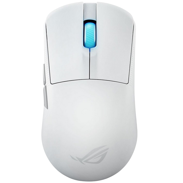 Gaming Wireless Mouse Asus ROG Harpe Ace Mini, 42k dpi, 5 buttons, 750IPS, 50G, 49g, Ambidextrous, Opt.SW, 2m, USB+2.4Ghz+BT, White