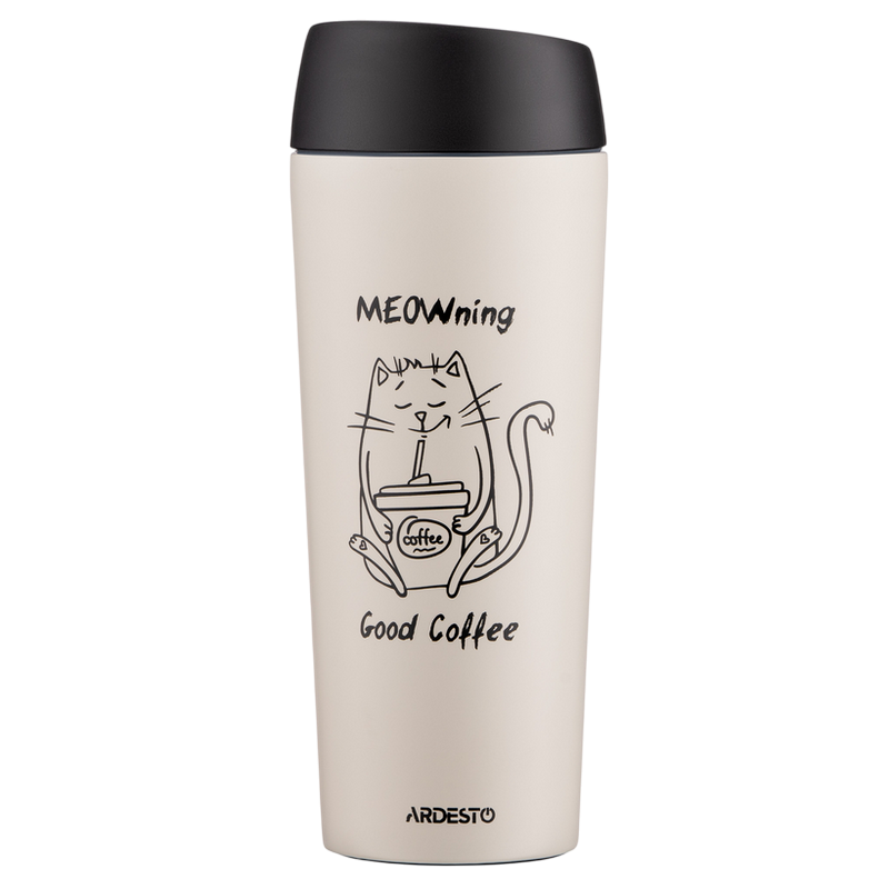 Thermal Mug ARDESTO Coffee Time Meowning 450 ml, AR2645WC