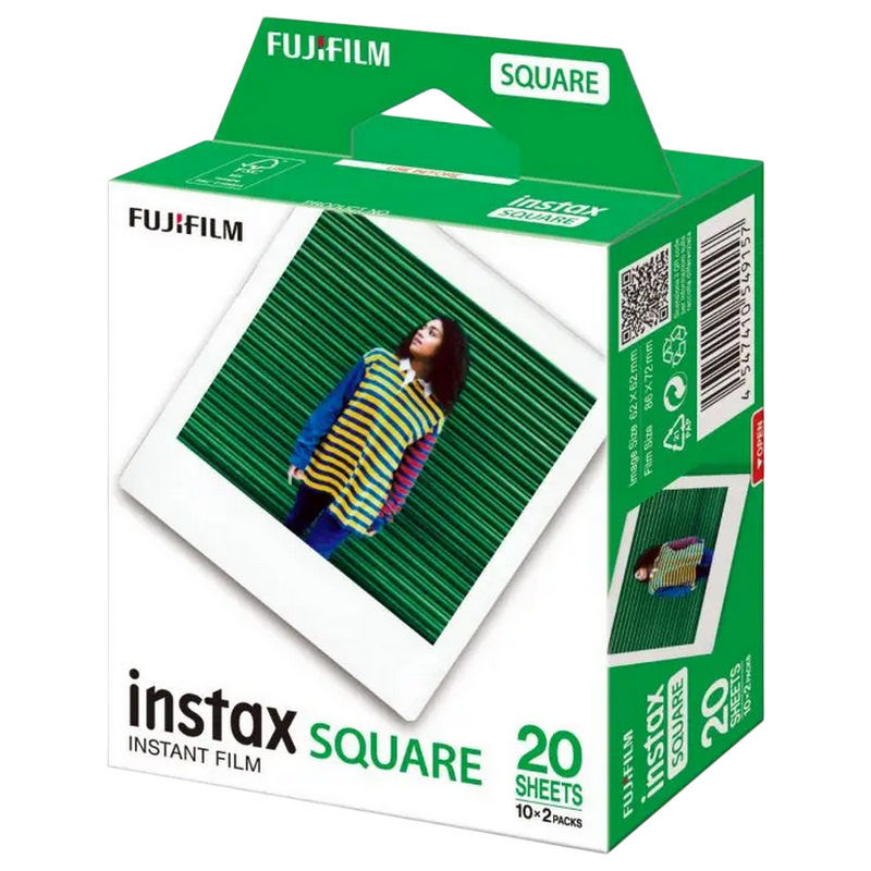 Fujifilm Instax Square Film Twin Pack (10 Sheets x 2 Packs)
